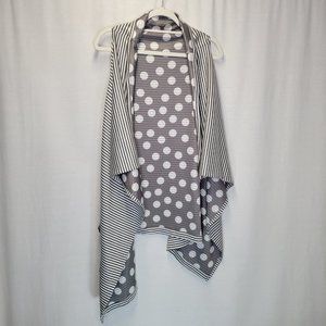 Bryn Walker Women's Small Vest Cardigan Sweater Sleeveless Lagenlook